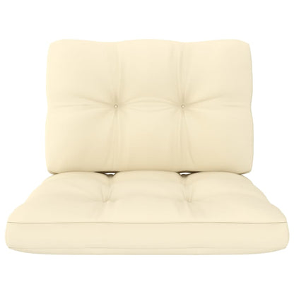 3 pcs conjunto lounge de jardim com almofadões pinho impregnado