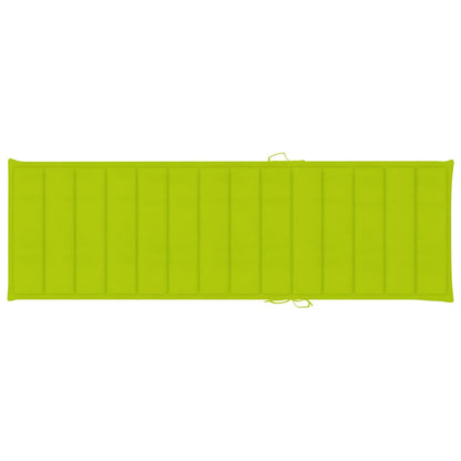 Espreguiçadeira dupla c/ almofadões verde brilh. pinho impreg.