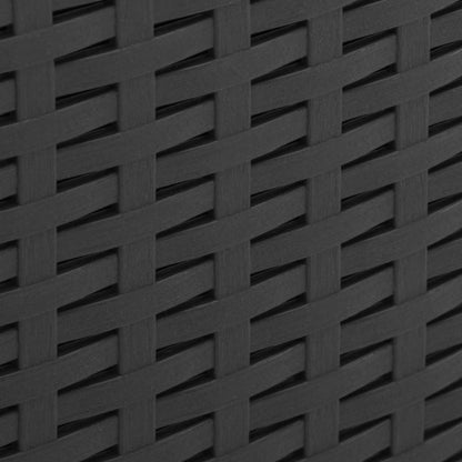 Mesa de jardim 53x53x40 cm plástico cinzento