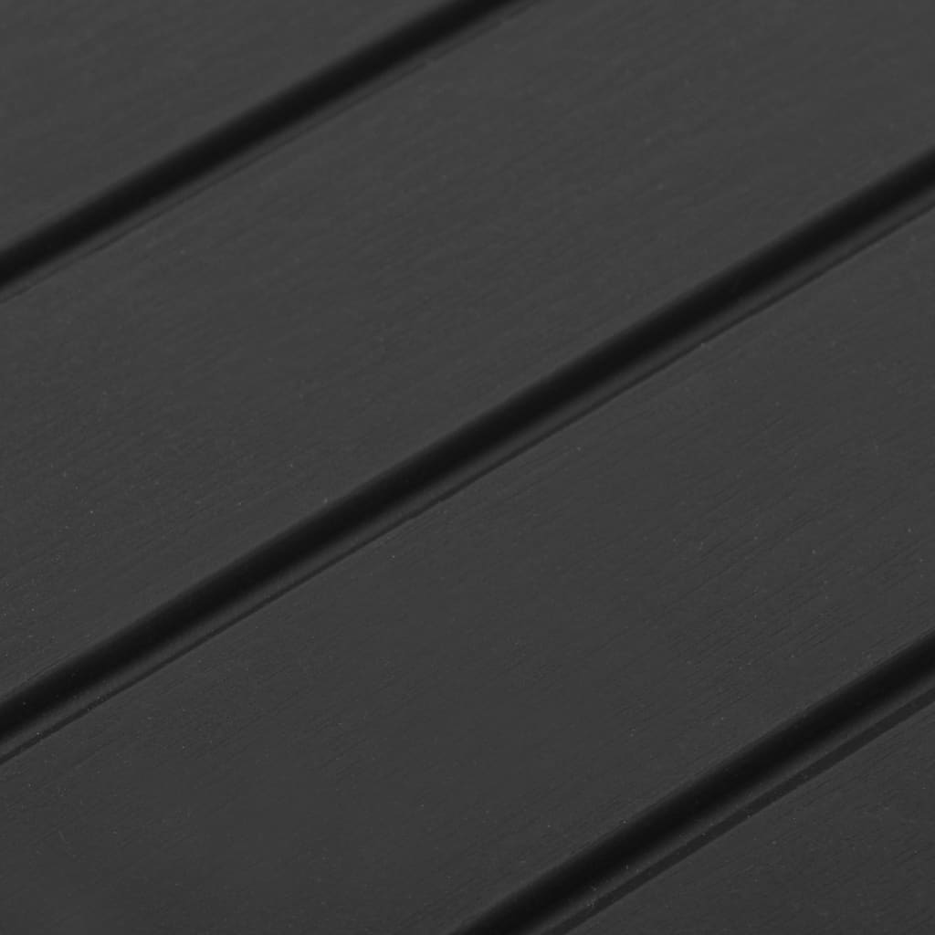 Mesa de jardim 53x53x40 cm plástico cinzento