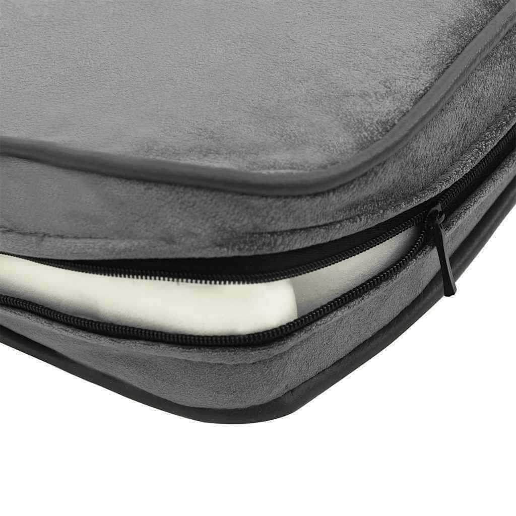 Sofá para cães 72x45x30 cm pelúcia cinzento-escuro