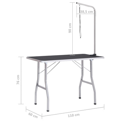 Mesa de grooming ajustável para cães com 1 laço