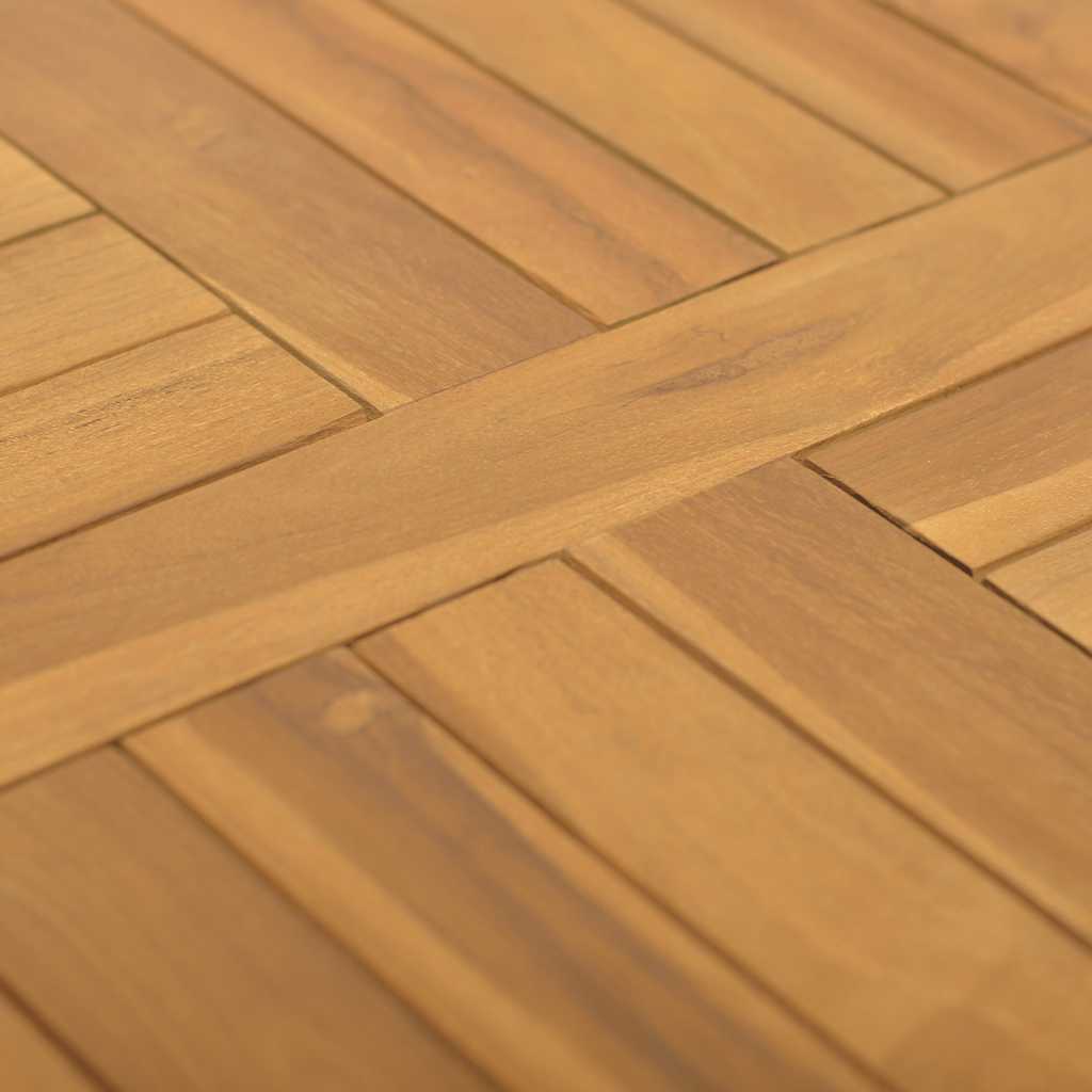 Tampo de mesa quadrado 50x50x2,5 cm madeira de teca maciça