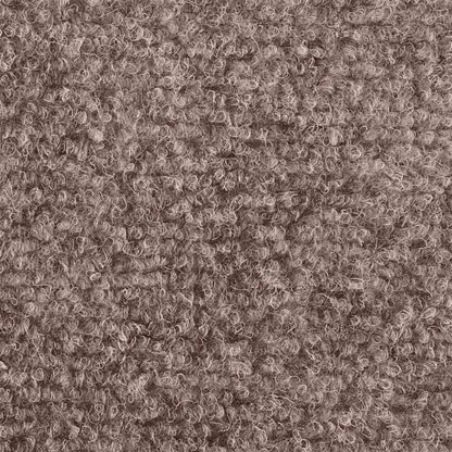 Tapetes de escada autoadesivos 10 peças 56x17x3 cm marrom claro meia-lua