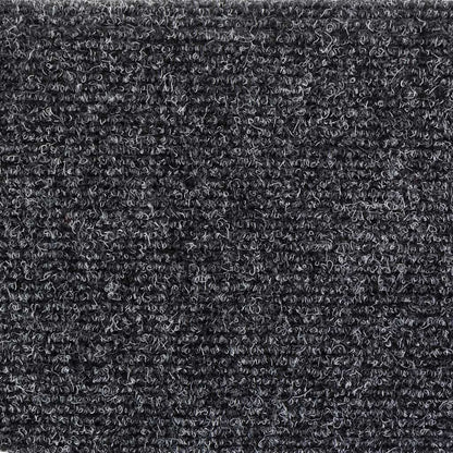 Tapetes de escada autoadesivos 5 peças 56x17x3 cm cinza escuro semicircular