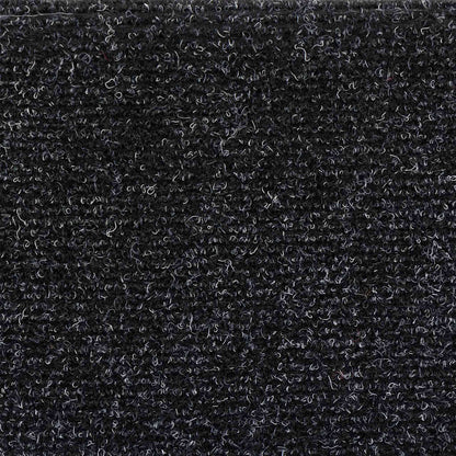 Tapetes de escada autoadesivos 5 peças 56x17x3 cm pretos semicirculares