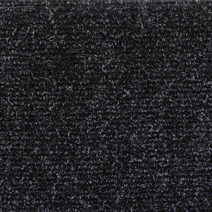 Tapetes de escada autoadesivos 10 peças 56x17x3 cm pretos semicirculares