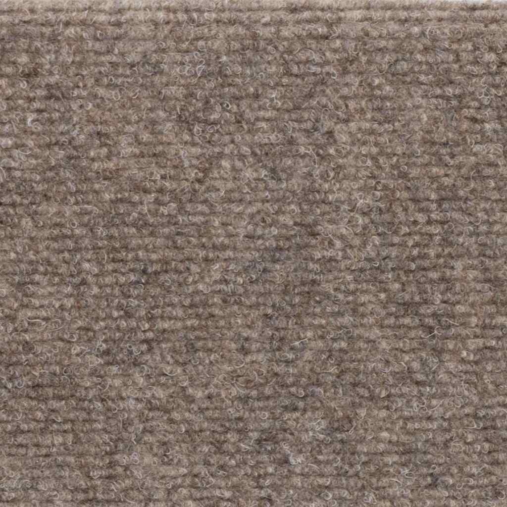Tapetes de escada autoadesivos 10 peças 56x17x3 cm bege semicircular