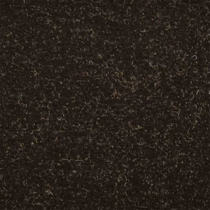 Tapetes de escada autoadesivos 5 peças 65x21x4 cm marrom escuro semicircular grande