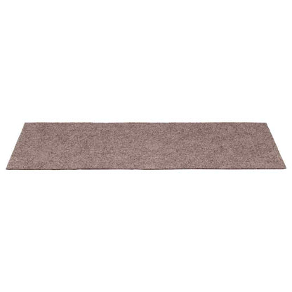 Tapetes de escada autoadesivos 10 peças 65x21x4 cm creme com borda retangular