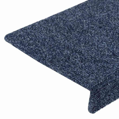 Tapetes de escada autoadesivos 5 peças 65x21x4 cm antracite borda retangular