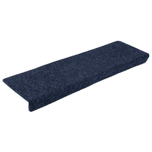 Tapetes de escada autoadesivos 10 peças 65x21x4 cm antracite borda retangular