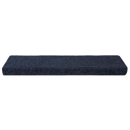 Tapetes de escada autoadesivos 10 peças 65x21x4 cm antracite borda retangular