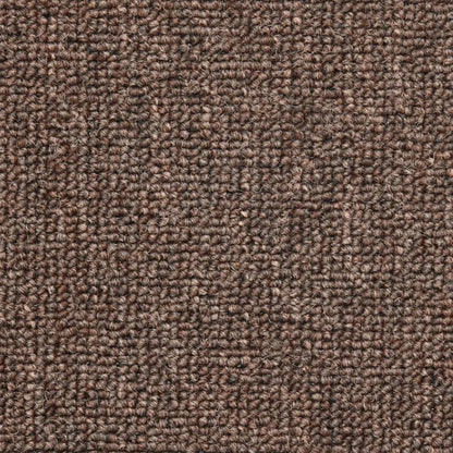 Tapetes de escada 10 peças 56x17x3 cm marrom café meio redondo