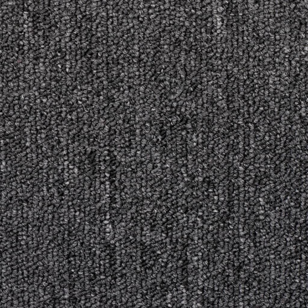 Tapetes de escada 10 peças 65x24x4 cm antracite meio redondo grande