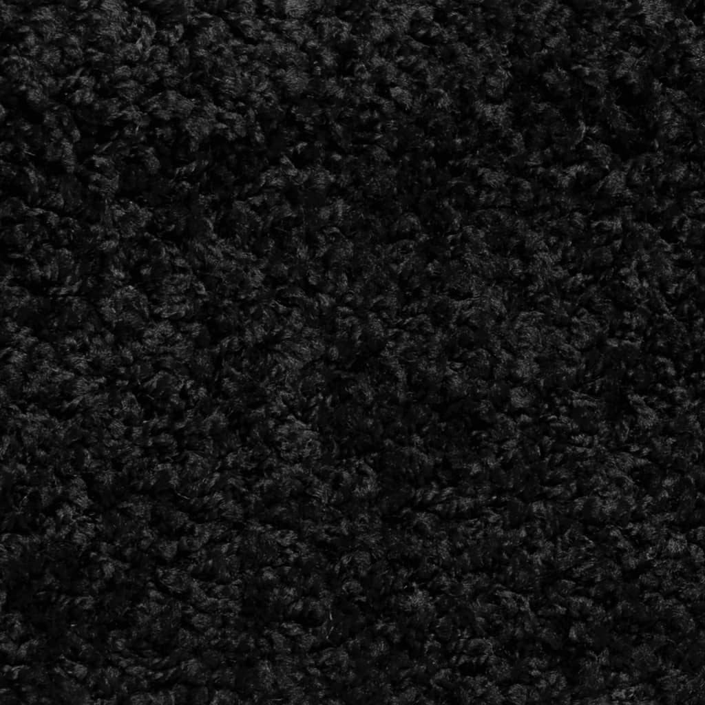 Tapetes de escada 10 peças 56x17x3 cm pretos semicirculares