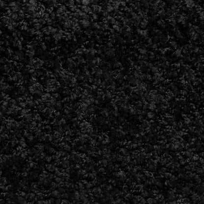 Tapetes de escada 10 peças 56x17x3 cm pretos semicirculares