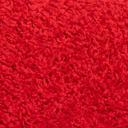 Tapetes de escada 10 peças 56x17x3 cm vermelho semicircular