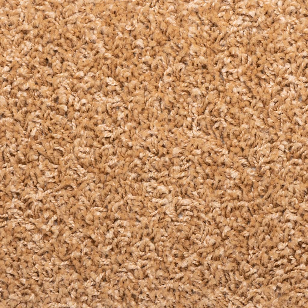 Tapetes de escada 10 peças 65x21x4 cm bege com borda retangular