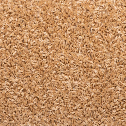 Tapetes de escada 10 peças 65x21x4 cm bege com borda retangular