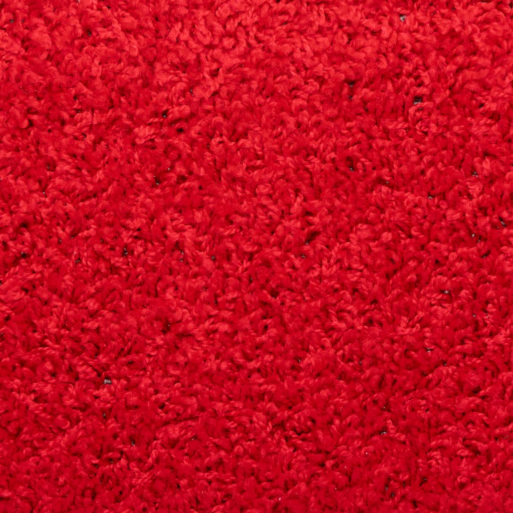 Tapetes de escada 10 peças 65x21x4 cm vermelho com borda retangular