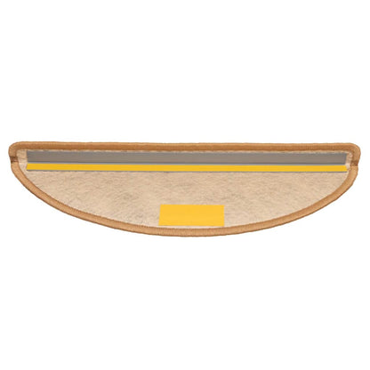 Tapetes escada adesivos aspeto sisal 15 pcs cor de sisal