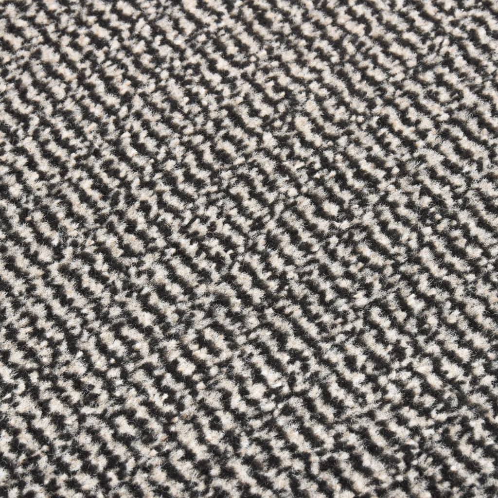 Tapete de entrada tufado 40x60 cm castanho-claro