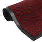Tapete de entrada tufado 60x180 cm vermelho
