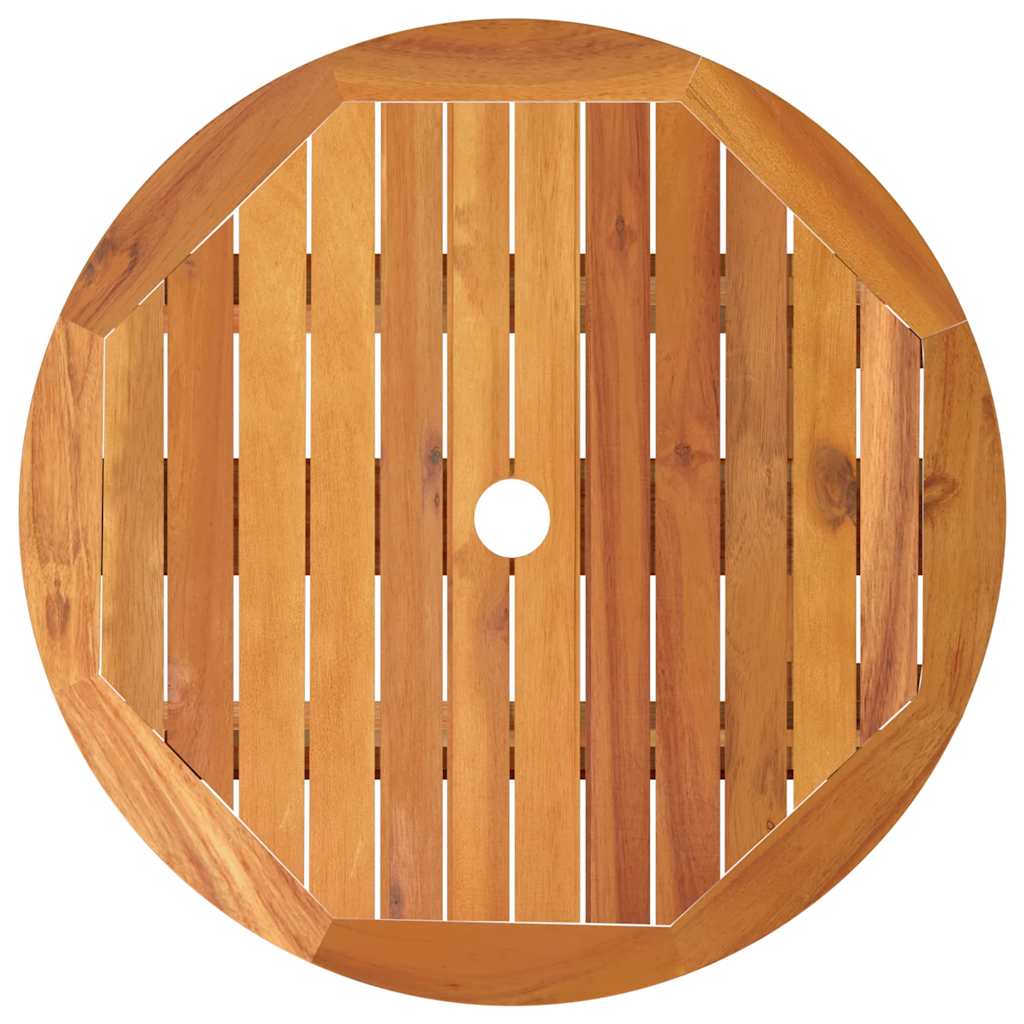 Mesa de jardim dobrável Ø60x75 cm madeira eucalipto maciça