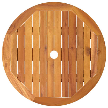 Mesa de jardim dobrável Ø60x75 cm madeira eucalipto maciça