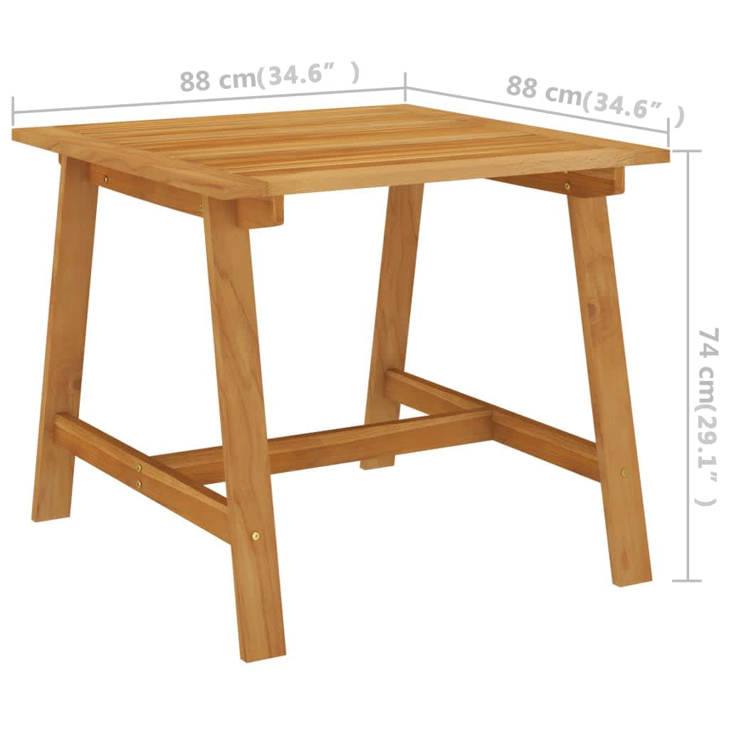 3 pcs conjunto de jantar para jardim preto