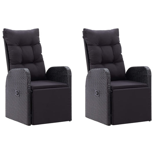 5 pcs conjunto de jantar para jardim preto