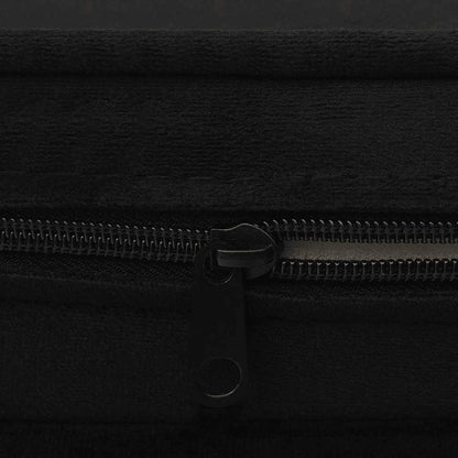 Sofá para cães 67x47x36 cm pelúcia preto