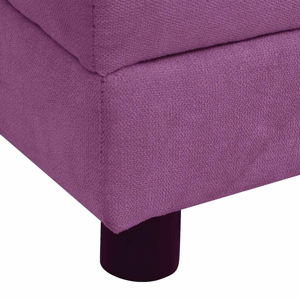 Sofá para cães com almofada 83x44x44 cm pelúcia bordô