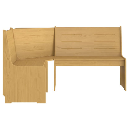 Banco de canto REINE 151 cm pinho maciço castanho mel
