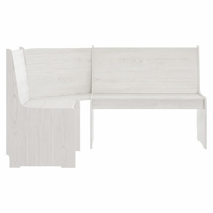 Banco de canto REINE 151 cm pinho maciço branco