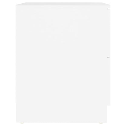 Mesas de cabeceira 2 pcs 40x40x50 cm contraplacado branco