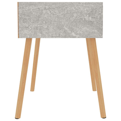 Mesa de cabeceira 40x40x56 cm derivados madeira cinza cimento
