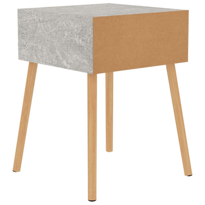 Mesa de cabeceira 40x40x56 cm derivados madeira cinza cimento