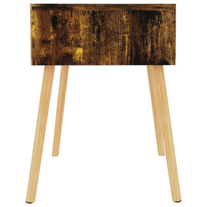 Mesa de cabeceira 40x40x56 cm derivados madeira carvalho fumado