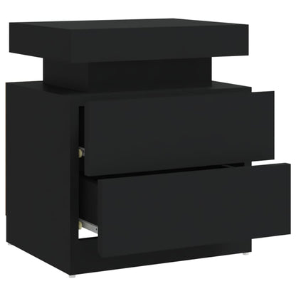 Mesa de cabeceira 45x35x52 cm derivados madeira cinzento