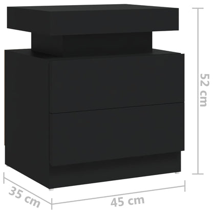 Mesa de cabeceira 45x35x52 cm derivados madeira cinzento
