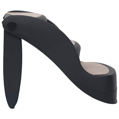Escada para cães dobrável com 3 degraus preto