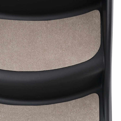Escada para cães dobrável com 3 degraus preto