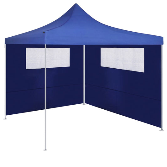 Paredes laterais para gazebo com janelas 6x2 azul