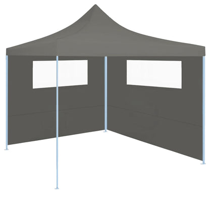 Paredes laterais para gazebo com janelas 2 pcs antracite