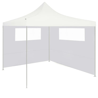 Paredes laterais para gazebo com janelas 2 pcs branco