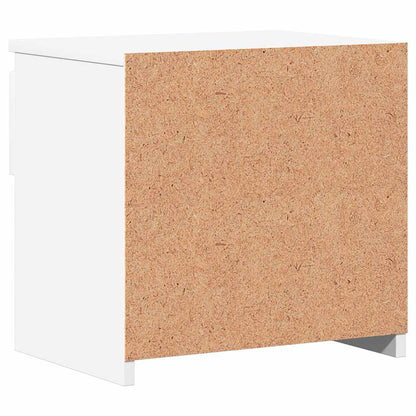 Mesas de cabeceira 2 pcs 40x30x39 cm derivados madeira branco