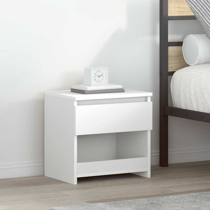 Mesas de cabeceira 2 pcs 40x30x39 cm derivados madeira branco