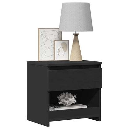 Mesa de cabeceira 40x30x39 cm contraplacado preto
